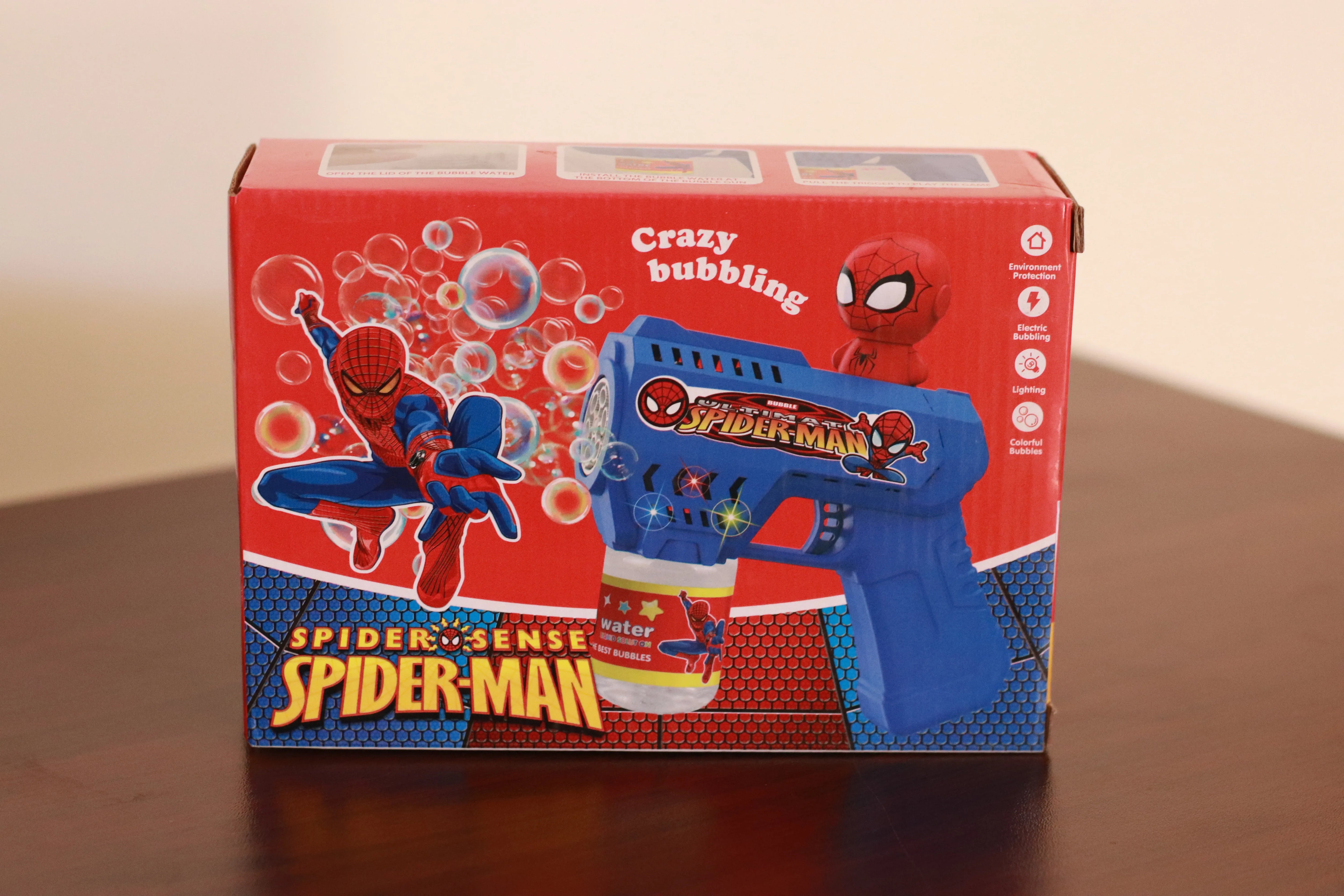 Spiderman Senses Buble Gun