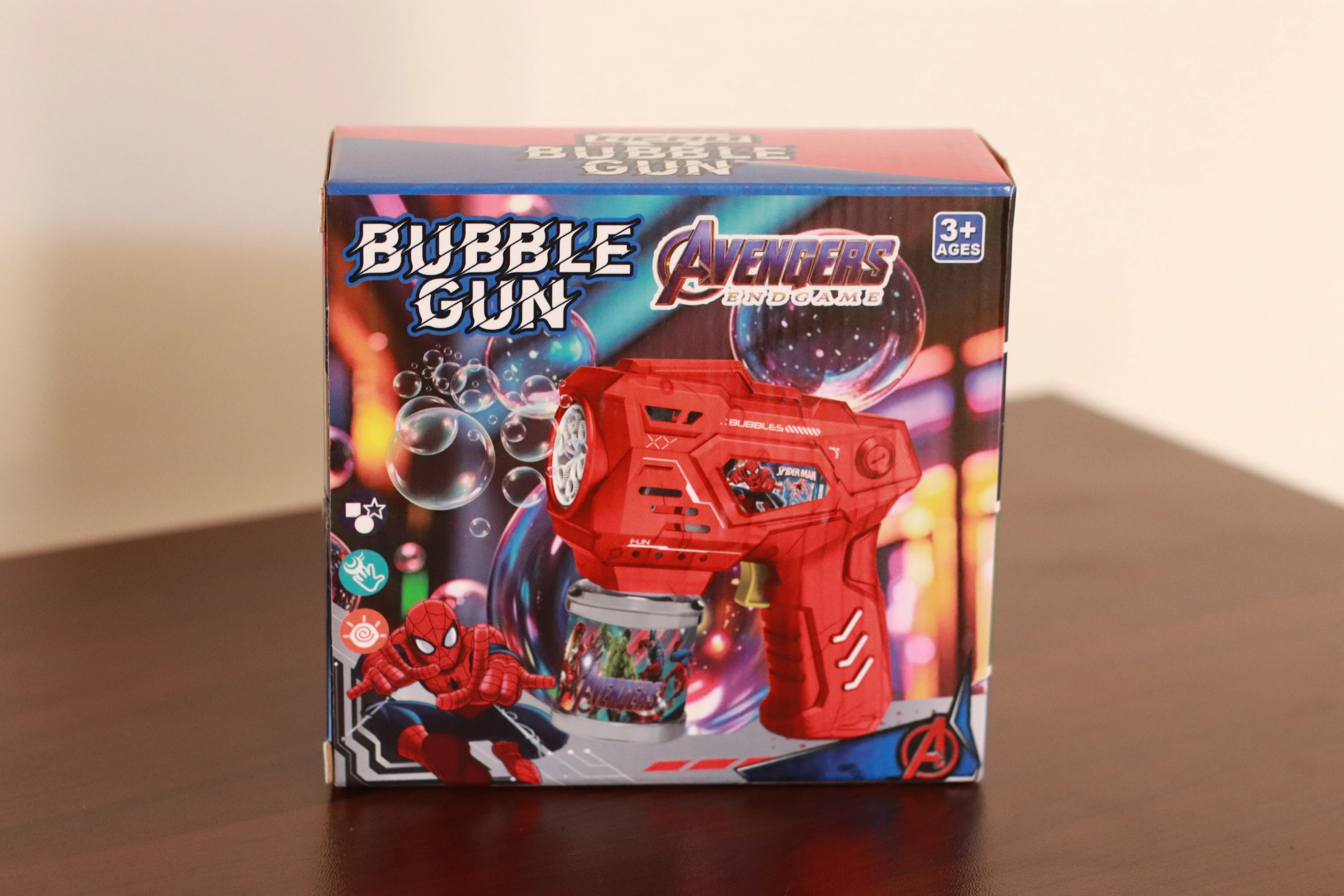 Spiderman Avenures Buble Gun