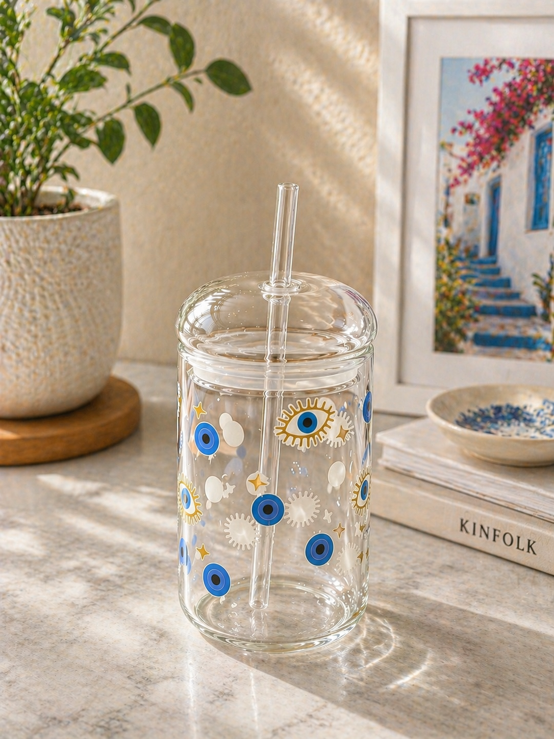 Evil Eye Glass Mug