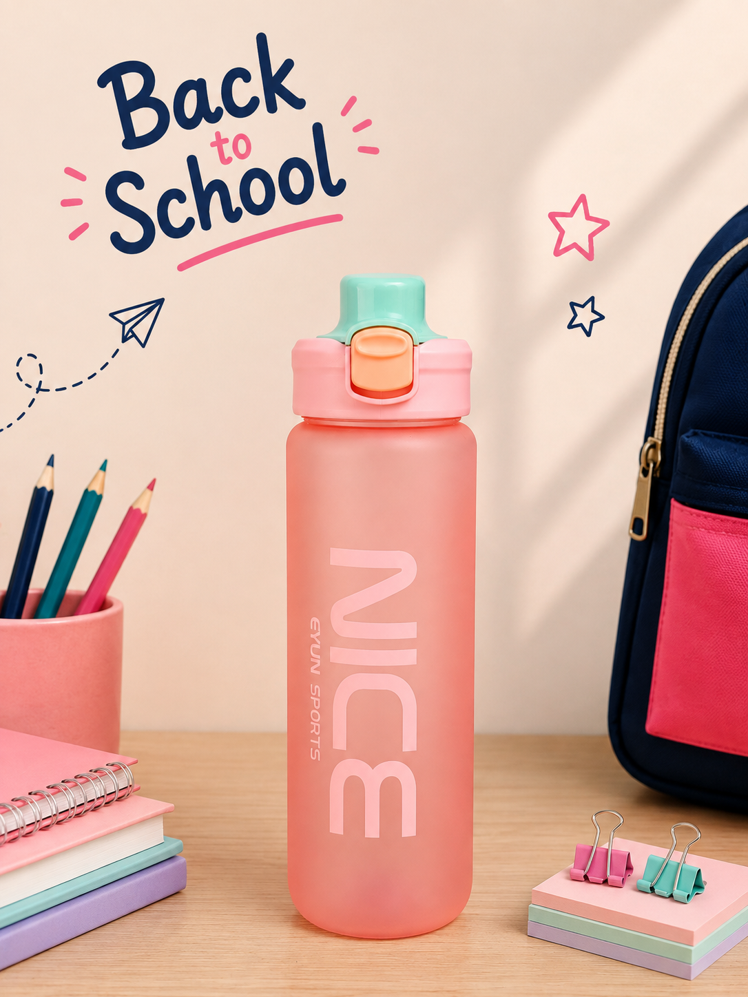 NICE Big Kids Sports Water Bottle
