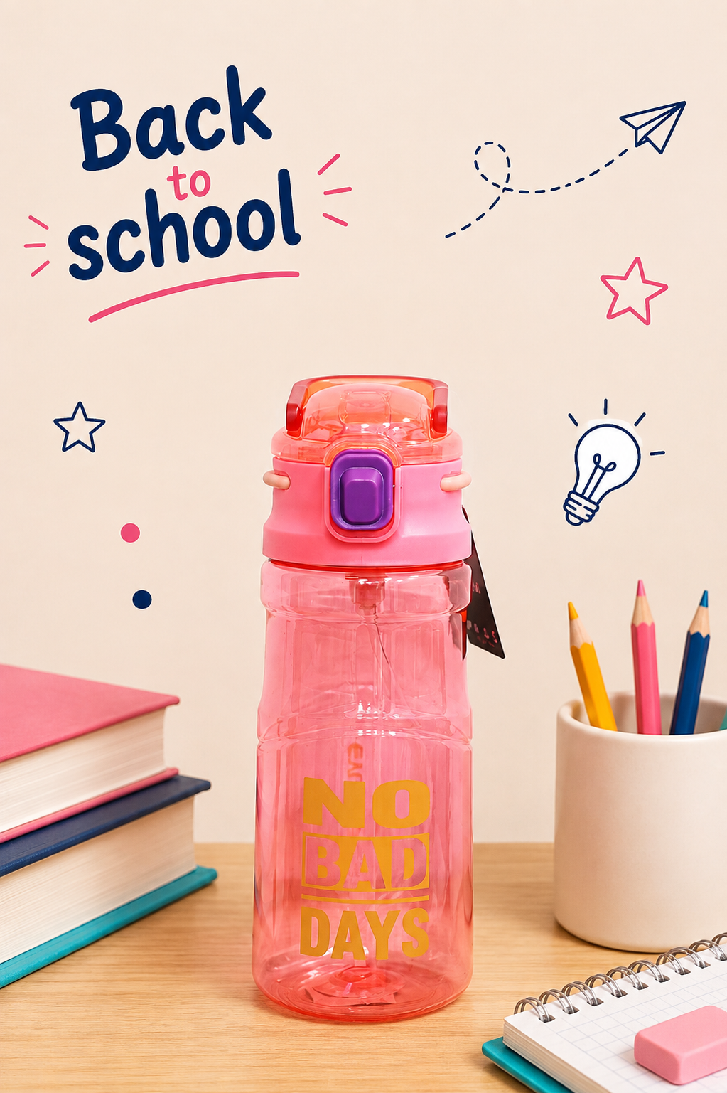 No Bad Days Water Bottle