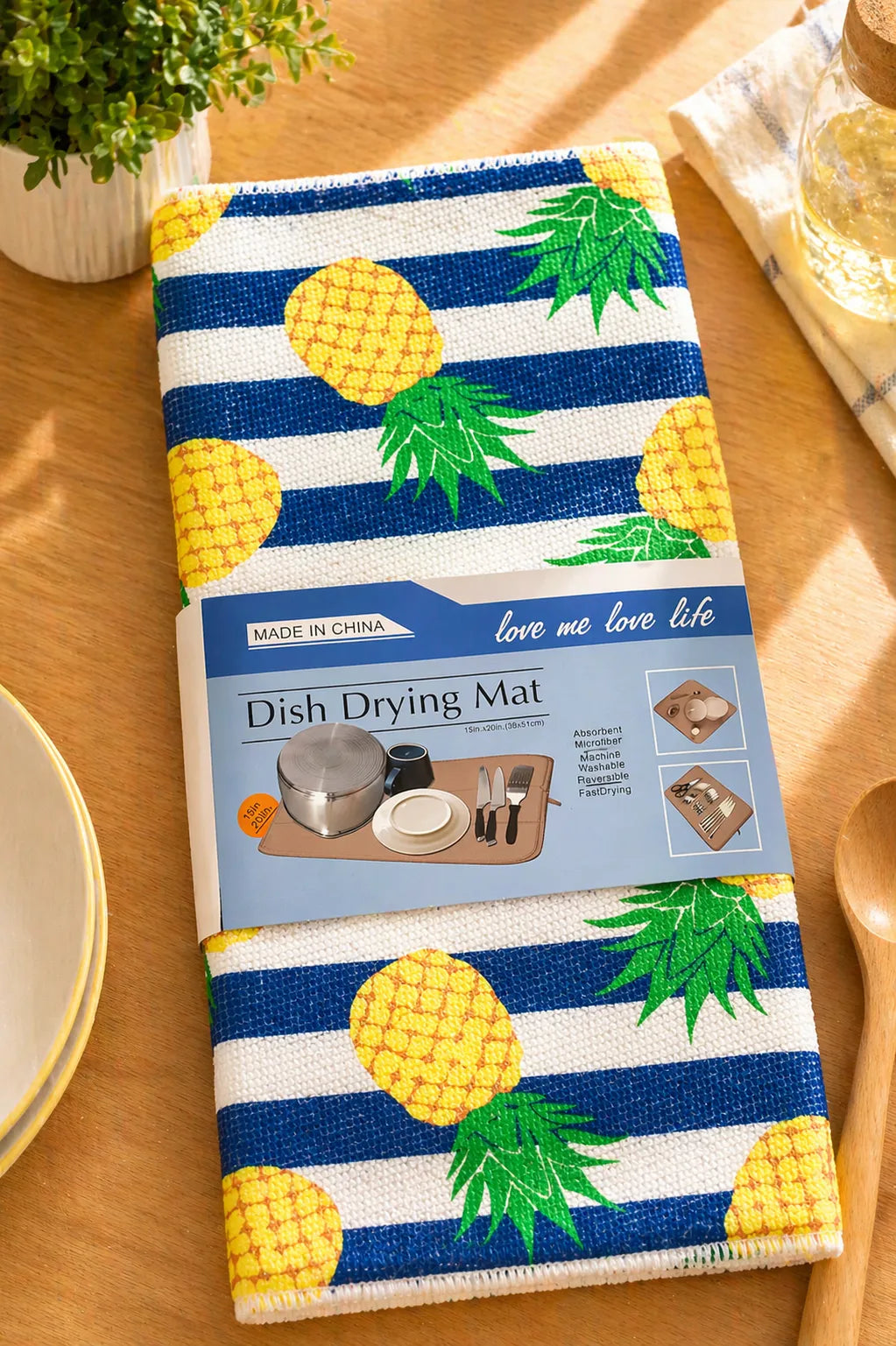 Pineapple Dish Drying Mat