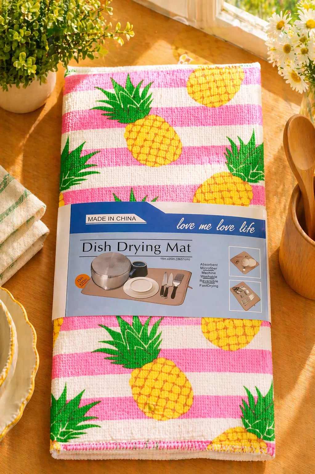 Pineapple Dish Drying Mat