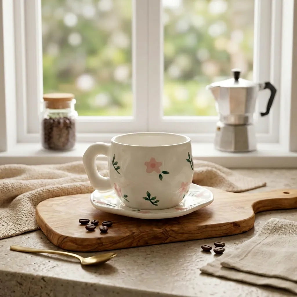 Mugs with plate (Saucers)